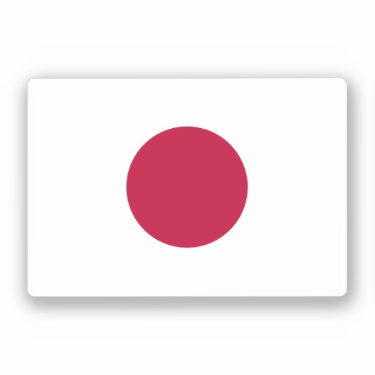 日本国旗 シール (正面)