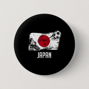 日本国旗 ジャージ サッカー日本代表 日本  缶バッジ