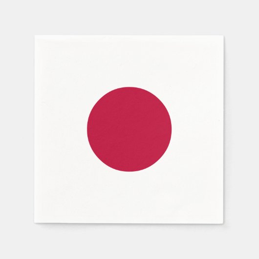 日本国旗 スタンダードカクテルナプキン (正面)
