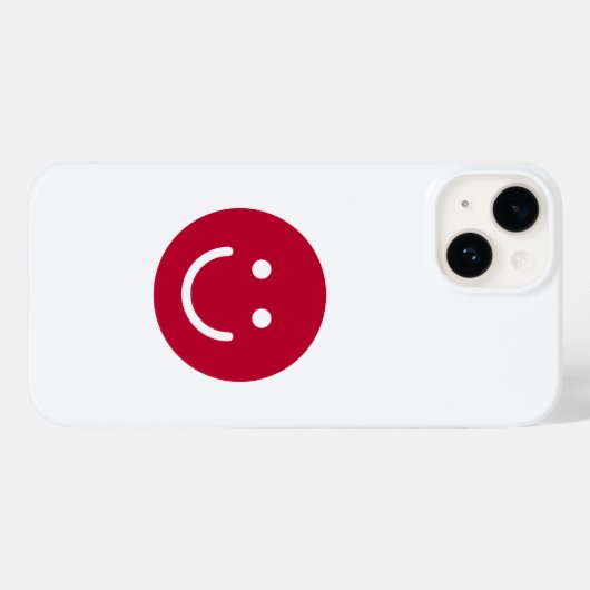 日本国旗、スマイル顔、日本日本の、日本 Case-Mate iPhoneケース (裏面 (横))