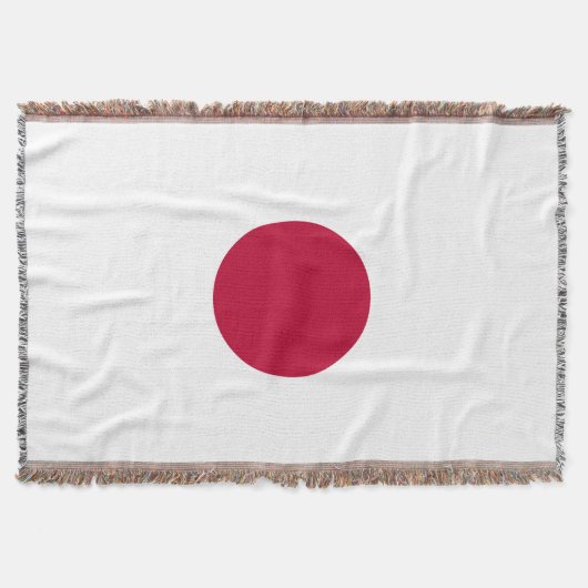 日本国旗 スローブランケット (正面)