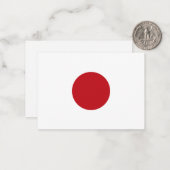 日本国旗 ノートカード (正面/裏面インサイチュ)