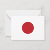 日本国旗 ノートカード (裏面)