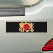日本国旗 バンパーステッカー (車上)