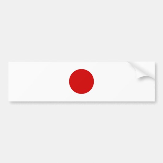日本国旗 バンパーステッカー (正面)
