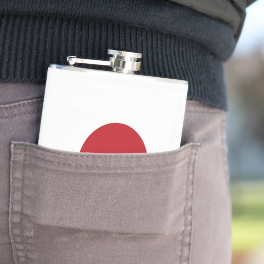 日本国旗 フラスク (インサイチュ)