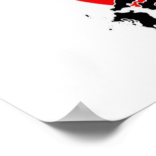 日本国旗 ポスター (角)