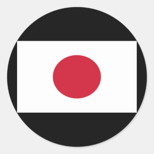 日本国旗 ラウンドシール
