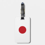 日本国旗 ラゲッジタグ (裏面縦)