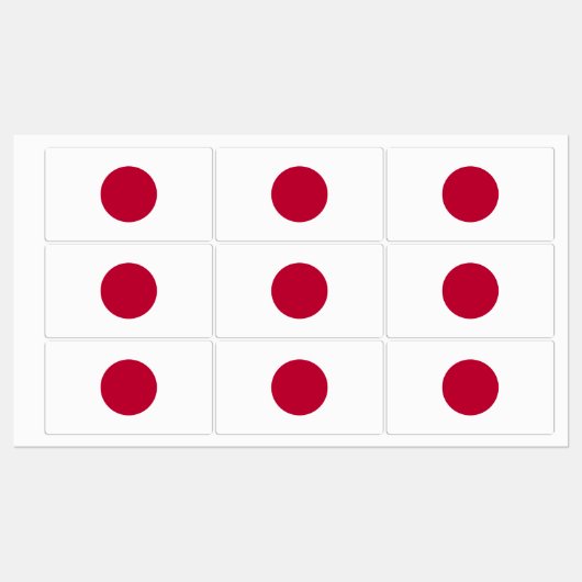日本国旗 ラベル (シート)