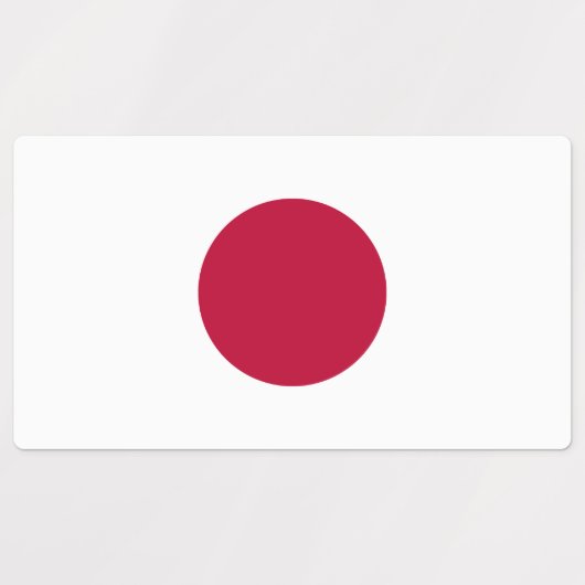 日本国旗 ラベル (デザイン2)