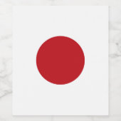 日本国旗 ワインラベル (シングルラベル)
