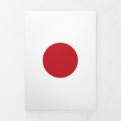 日本国旗 三つ折りカード (カバー)