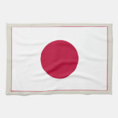 日本国旗:日の丸、日章木、赤日 キッチンタオル (横)