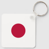 日本国旗：日の丸、日章木、赤日 キーホルダー (裏面)