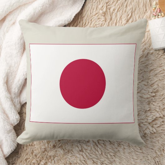 日本国旗:日の丸、日章木、赤日 クッション (ブランケット)