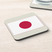 日本国旗：日の丸、日章木、赤日 コースター (左側)