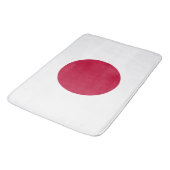 日本国旗：日の丸、日章木、赤日 バスマット (アングル)