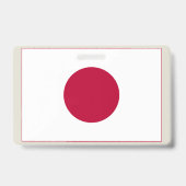 日本国旗:日の丸、日章木、赤日 バッジ (裏面)