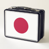 日本国旗：日の丸、日章木、赤日 メタルランチボックス (裏面)