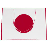 日本国旗：日の丸、日章木、赤日 ラージペーパーバッグ (正面)
