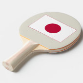 日本国旗:日の丸、日章木、赤日 卓球ラケット (正面アングル)