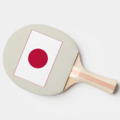 日本国旗:日の丸、日章木、赤日 卓球ラケット (横)