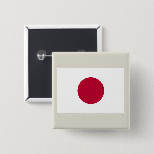 日本国旗：日の丸、日章木、赤日 缶バッジ