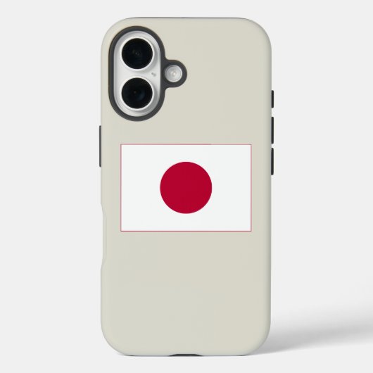 日本国旗：日の丸、日章木、赤日 Case-Mate iPhoneケース (裏面)