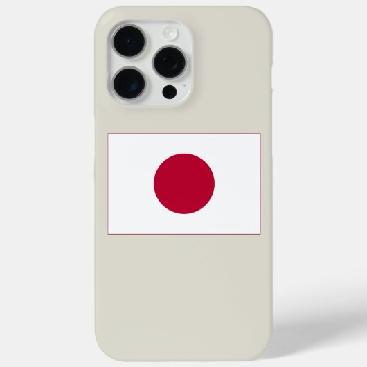 日本国旗：日の丸、日章木、赤日 Case-Mate iPhoneケース (裏面)