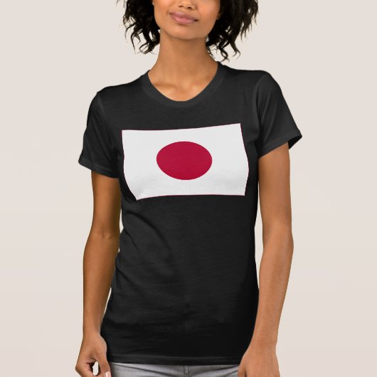 日本国旗:日の丸、日章木、赤日 Tシャツ (正面)