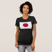 日本国旗:日の丸、日章木、赤日 Tシャツ (正面フル)