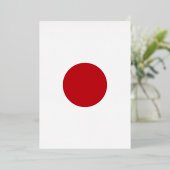 日本国旗 箔招待状 (立ち正面)