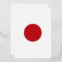 日本国旗 箔招待状