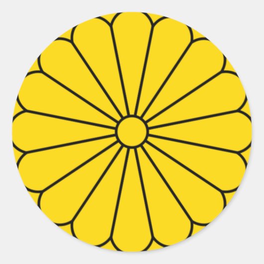 日本国旗 – 紋章 – 紋章 – 御璽 ラウンドシール (正面)
