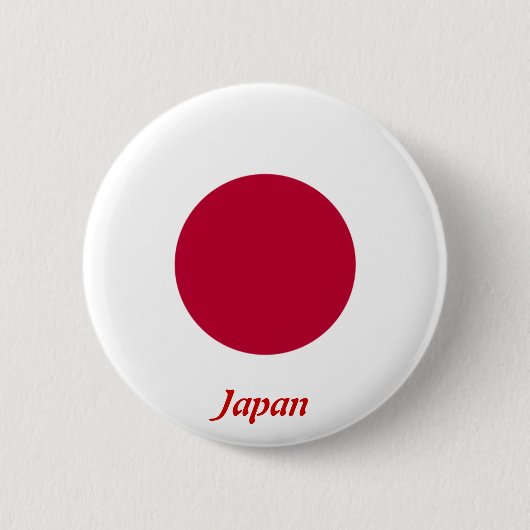 日本国旗 缶バッジ (正面)