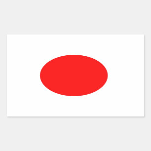 日本国旗 長方形シール