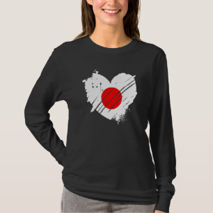 日本国旗I Love Japan日本のDna Tシャツ