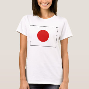 日本国旗x地図Tシャツ Tシャツ