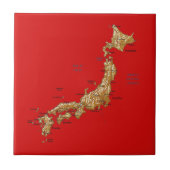 日本地図のタイル タイル (正面)