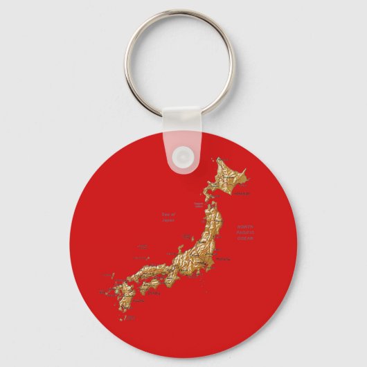 日本地図キーチェーン キーホルダー (正面)