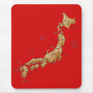 日本地図マウスパッド マウスパッド