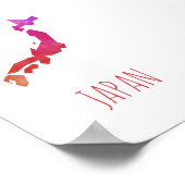 日本地図 ポスター (角)