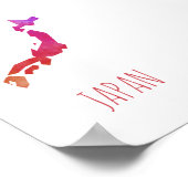 日本地図 ポスター (角)