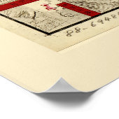 日本地図（1888年） ポスター (角)