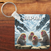 日本地獄谷猿公苑スノーモンキー キーホルダー (正面)