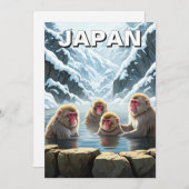 日本地獄谷猿公苑スノーモンキー シーズンカード (正面/裏面)