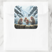 日本地獄谷猿公苑スノーモンキー スクエアシール (バッグ)