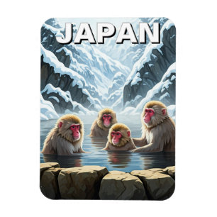 日本地獄谷猿公苑スノーモンキー マグネット