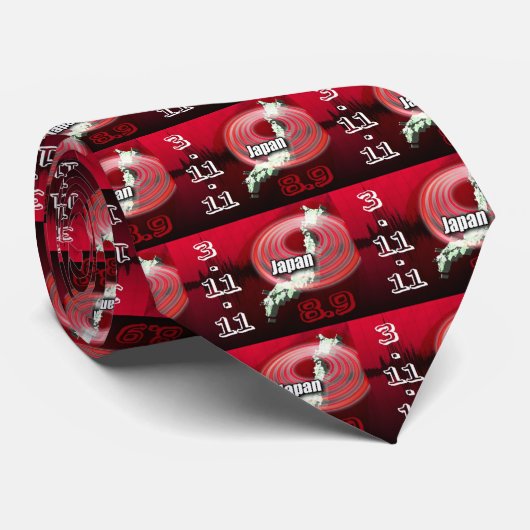 日本地震-助け日本 ネクタイ (ロール)